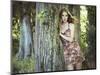 Fashion Portrait of Young Sensual Woman in Garden-heckmannoleg-Mounted Photographic Print