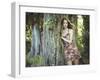 Fashion Portrait of Young Sensual Woman in Garden-heckmannoleg-Framed Photographic Print