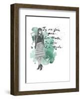 Fashion Quotes I-Naomi McCavitt-Framed Art Print