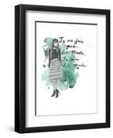 Fashion Quotes I-Naomi McCavitt-Framed Art Print