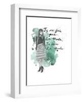 Fashion Quotes I-Naomi McCavitt-Framed Art Print