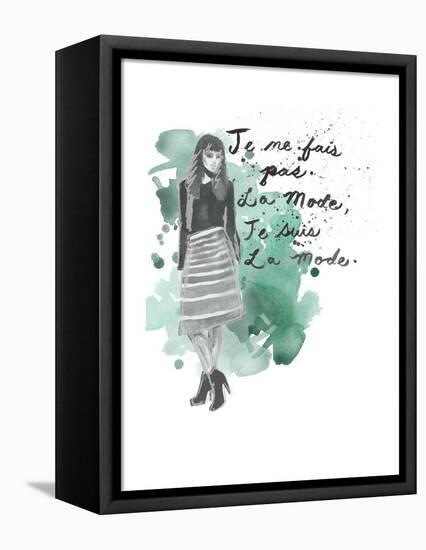 Fashion Quotes I-Naomi McCavitt-Framed Stretched Canvas