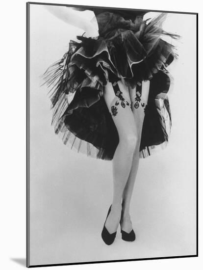 Fashion Shot of Elaborate Garter Made by Andre Richard-Gordon Parks-Mounted Photographic Print