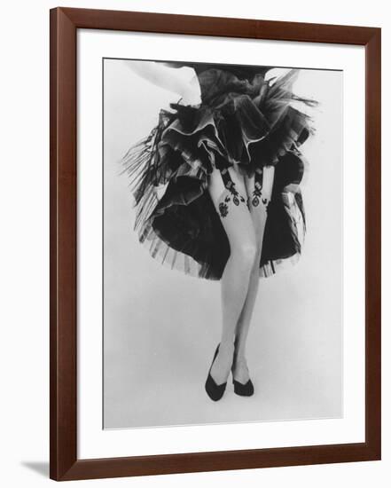 Fashion Shot of Elaborate Garter Made by Andre Richard-Gordon Parks-Framed Photographic Print