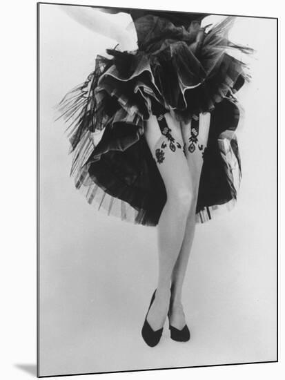 Fashion Shot of Elaborate Garter Made by Andre Richard-Gordon Parks-Mounted Photographic Print