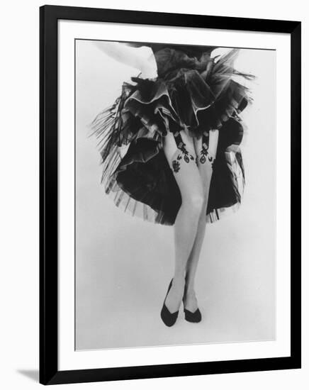 Fashion Shot of Elaborate Garter Made by Andre Richard-Gordon Parks-Framed Photographic Print