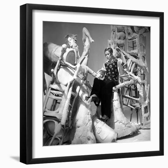 Fashion Show for Television, 26 February 1969, France-null-Framed Photo