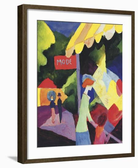 Fashion Store Window-August Macke-Framed Art Print