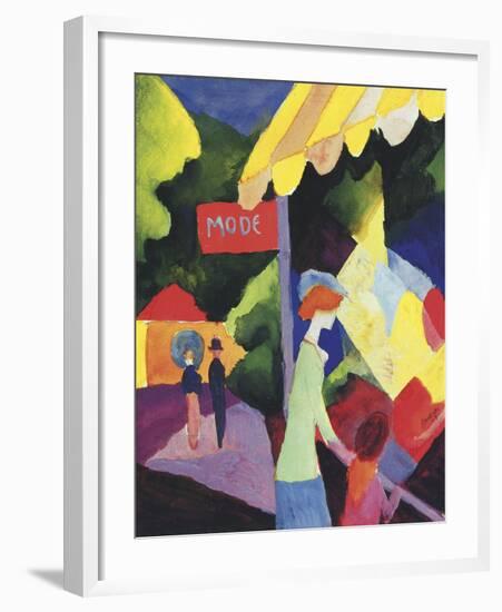 Fashion Store Window-August Macke-Framed Art Print