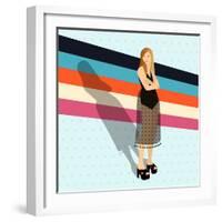 Fashion Stripes-Claire Huntley-Framed Giclee Print