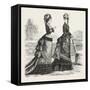 Fashion Two New Walking Costumes, 1876, UK-null-Framed Stretched Canvas