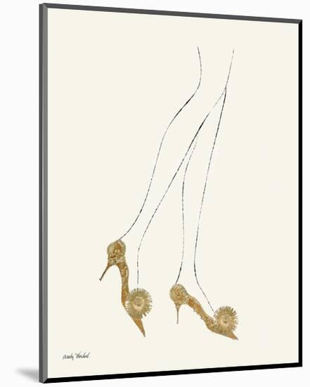 Fashion Wasn't What you Wore (High heels)-Andy Warhol-Mounted Giclee Print