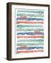 Fashion Watercolor Stripes-Patricia Pinto-Framed Art Print