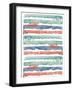 Fashion Watercolor Stripes-Patricia Pinto-Framed Art Print