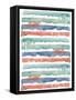 Fashion Watercolor Stripes-Patricia Pinto-Framed Stretched Canvas