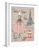 Fashion Week III-Anne Tavoletti-Framed Art Print