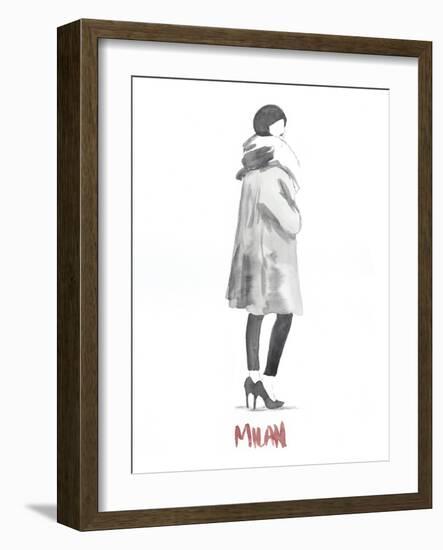 Fashion Week Sketch II-Naomi McCavitt-Framed Art Print