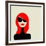 Fashion Woman Portrait for Your Design-Kudryashka-Framed Art Print