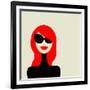 Fashion Woman Portrait for Your Design-Kudryashka-Framed Art Print