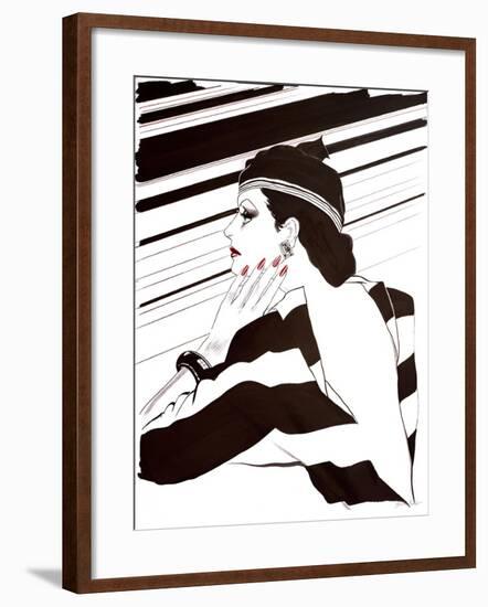 Fashion Women IV-Linda Baliko-Framed Art Print