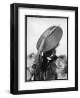 Fashionable 1940s Hat-null-Framed Premium Photographic Print