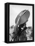 Fashionable 1940s Hat-null-Framed Stretched Canvas