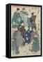 Fashionable Crowd of the New Year's Day, 1847-1852-Utagawa Kuniyoshi-Framed Stretched Canvas