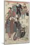 Fashionable Crowd of the New Year's Day, 1847-1852-Utagawa Kuniyoshi-Mounted Giclee Print