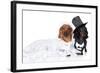 Fashionable Dachshund Dog Wedding-Jagodka-Framed Photographic Print