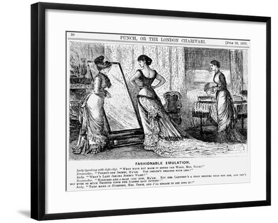 Fashionable Emulation, 1877-George Du Maurier-Framed Giclee Print