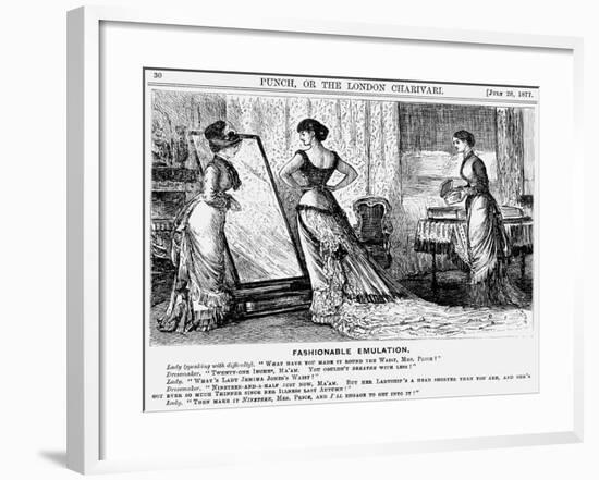 Fashionable Emulation, 1877-George Du Maurier-Framed Giclee Print