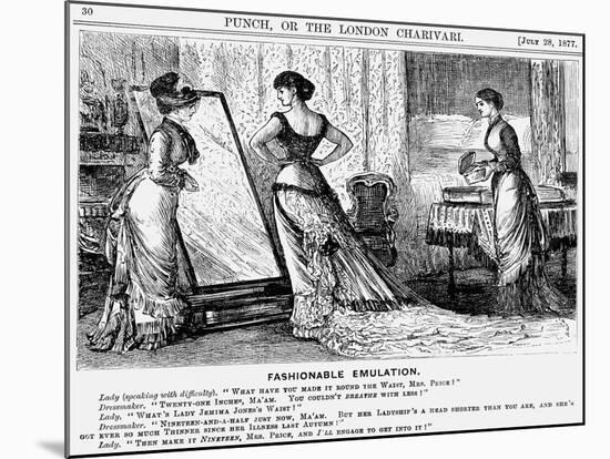 Fashionable Emulation, 1877-George Du Maurier-Mounted Giclee Print