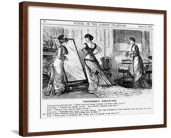 Fashionable Emulation, 1877-George Du Maurier-Framed Giclee Print