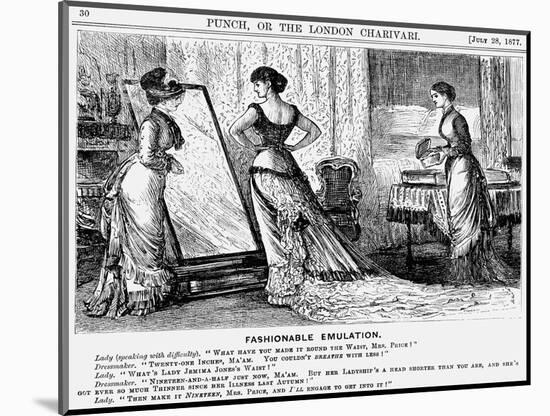 Fashionable Emulation, 1877-George Du Maurier-Mounted Giclee Print