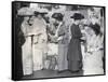 Fashionable English Ladies at Westminster Cathedral Bazaar-null-Framed Stretched Canvas
