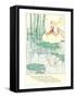 Fashionable Fairies on Lily Pad-null-Framed Stretched Canvas