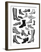 Fashionable Footwear-The Vintage Collection-Framed Giclee Print