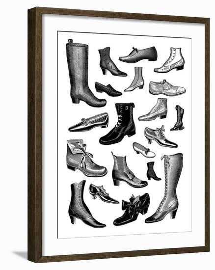 Fashionable Footwear-The Vintage Collection-Framed Giclee Print