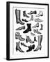 Fashionable Footwear-The Vintage Collection-Framed Giclee Print