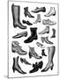 Fashionable Footwear-The Vintage Collection-Mounted Giclee Print