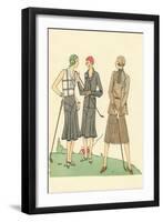 Fashionable Lady Golfers-null-Framed Art Print