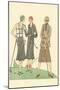 Fashionable Lady Golfers-null-Mounted Premium Giclee Print
