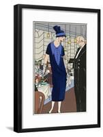 Fashionable Lady in an Outfit-null-Framed Art Print