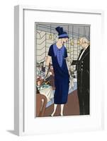 Fashionable Lady in an Outfit-null-Framed Art Print