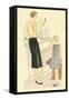 Fashionable Mother and Daughter-null-Framed Stretched Canvas