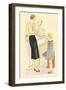 Fashionable Mother and Daughter-null-Framed Art Print