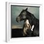 Fashionable Portrait of a Beautiful Young Woman and Horse-George Mayer-Framed Photographic Print