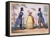 Fashionable Portraits, a Scene in Hyde Park, 1819-Isaac Cruikshank-Framed Stretched Canvas