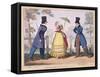 Fashionable Portraits, a Scene in Hyde Park, 1819-Isaac Cruikshank-Framed Stretched Canvas