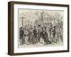 Fashionable Promenade and Concert in the Champs Elysees, Paris-null-Framed Premium Giclee Print